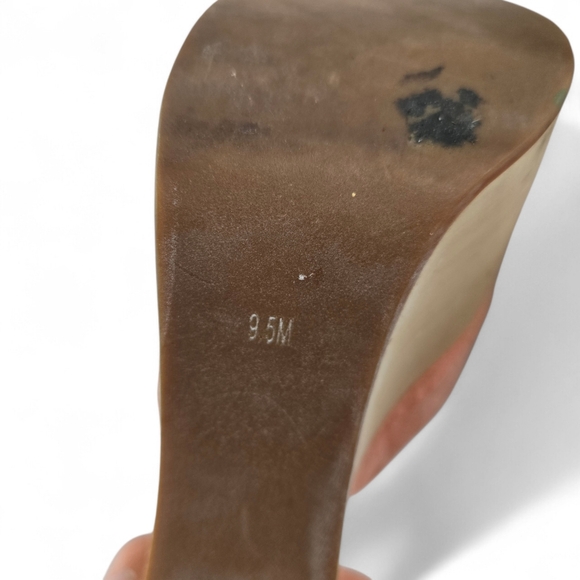 Jeffrey Campbell Platform Heels – Suede Wooden Chunky Sandals 9.5 - Picture 7 of 7